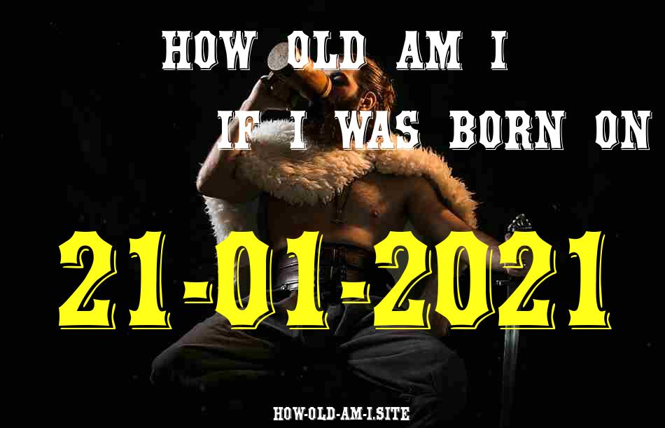 ᐈ Born On 21 January 2021 My Age in 2024? [100% ACCURATE Age Calculator!]