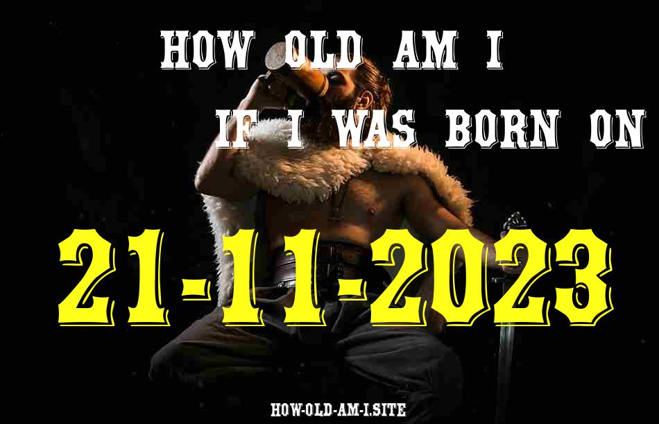ᐈ Born On 21 November 2023 My Age in 2024? [100% ACCURATE Age Calculator!]