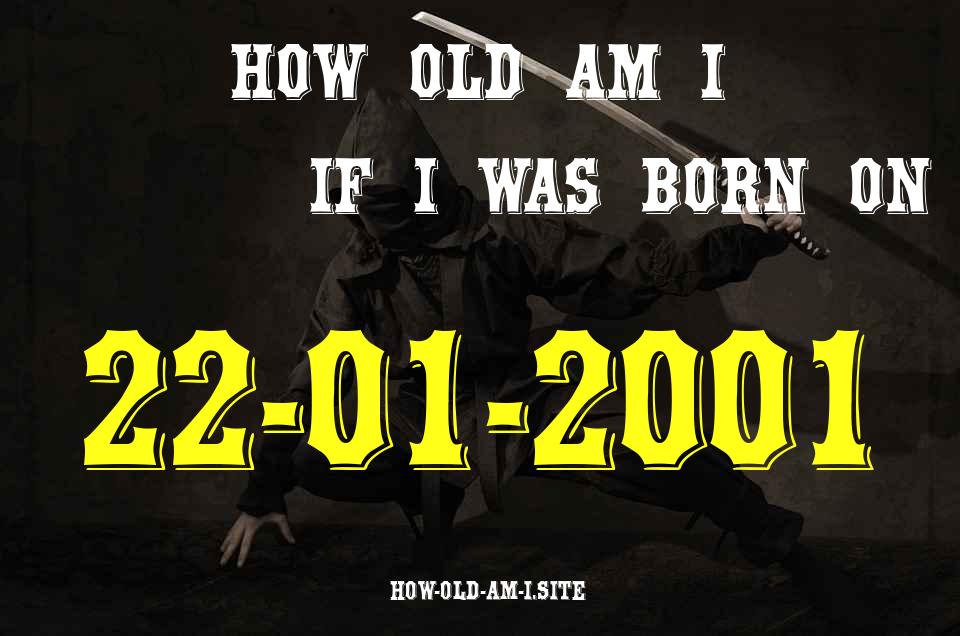 ᐈ Born On 22 January 2001 My Age in 2024? [100% ACCURATE Age Calculator!]
