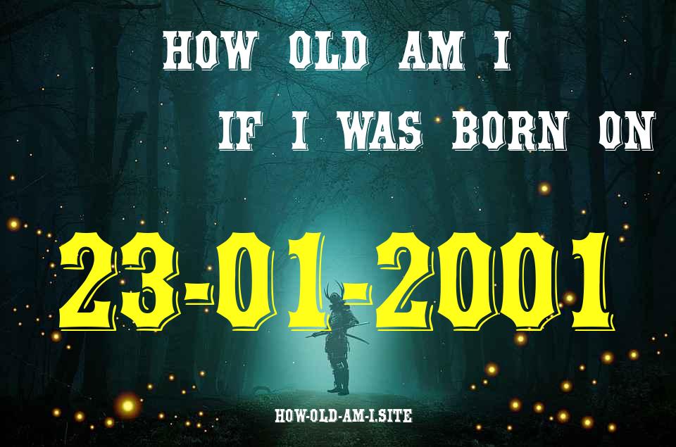 ᐈ Born On 23 January 2001 My Age in 2024? [100% ACCURATE Age Calculator!]